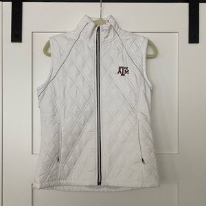 NWT Texas A&M quilted vest, lined with fleece